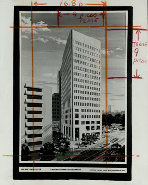 Artist's rendering of the Midtown Tower, April 7, 1983