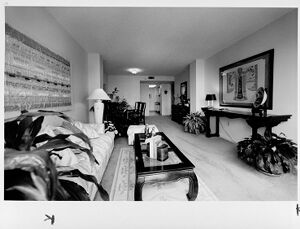 Interior of one of the Club Tower's apartments, undated