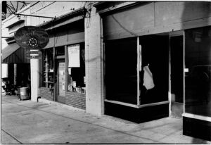 A storefront on Tenth Street, May 3, 1978