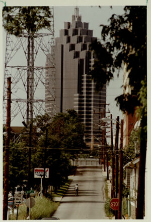 Midtown streets with the AT&T Promenade II in the background, June 10, 1991