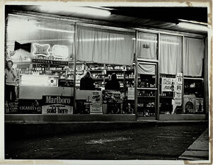 Liquor store at 10th and Peachtree Streets, December 4, 1980