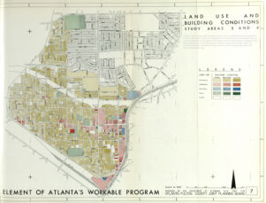 Element of Atlanta's Workable Program: Land Use and Building Conditions; Study Areas 3 and 4.
