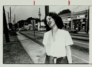 Susan McVicker, co-president of the Little Five Points Business Association, September 3, 1981