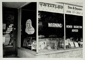Front of an art gallery in Little Five Points, undated