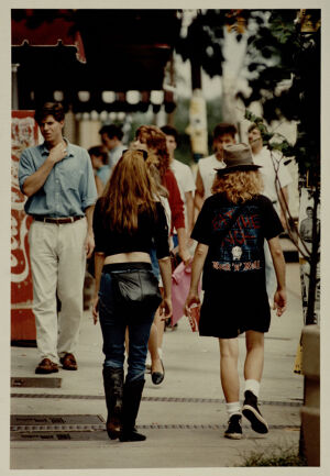 Shoppers along Euclid Avenue, undated