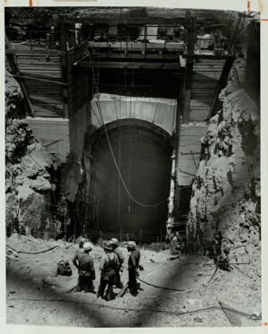 Construction of MARTA on Peachtree Street, June 19, 1979