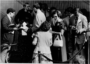 Crowds at the MARTA dedication ceremony at the East Lake station, June 30, 1979