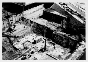 Construction at the Five Points MARTA station, undated