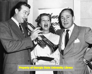 Johnny Mercer with Dinah Shore and Harry James