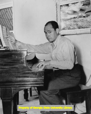 Johnny Mercer at the piano