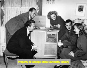 Johnny Mercer, Tom D'andrea, Margaret Whiting, Tom Drake, and Audrey Totter
