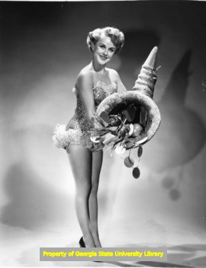 Barbara Whiting with Horn of Plenty