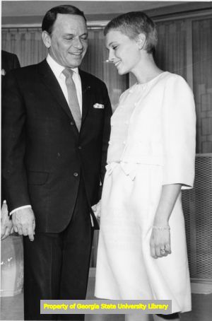 Frank Sinatra and Mia Farrow