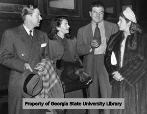 Jack Whiting, Ruby Keeler, Lionel Stander and Martha Raye, 1940