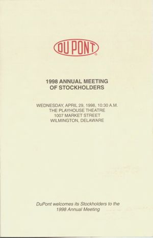 Okefenokee-DuPont Titanium mining: Annual Meeting of Stockholders