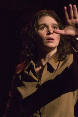 Maia Knispel in Murray Mednick's "Skinwlkers" at 7 Stages Theatre, Atlanta, Georgia, January 27 - February 20, 2005.