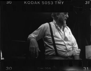 Jim Peck in Jim Grimsley's "The Lizard of Tarsus," 7 Stages Theatre, Atlanta, Georgia, January 31 - March 4, 1990.