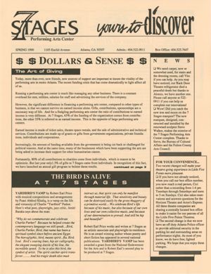 "7 Stages... Yours to Discover," newsletter, Atlanta, Georgia, Spring 1990. (4 pages)