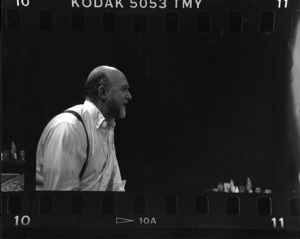 Jim Peck in Jim Grimsley's "The Lizard of Tarsus," 7 Stages Theatre, Atlanta, Georgia, January 31 - March 4, 1990.