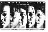 Julie Hebert's "Almost Asleep: A Hero's Journey," a southeastern premiere , postcard announcing the performance at 7 Stages Theatre, Atlanta, Georgia, February 6 - 23, 1992.