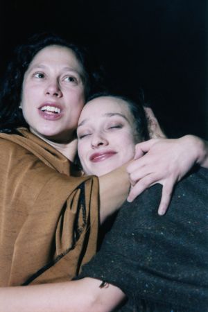 Jenn Suchanec as Manke and Andrea Studley as Rivkele, in "God of Vengeance" by Sholem Asch, 7 Stages Theatre, Atlanta Georgia, October 28 - November 22, 1988.