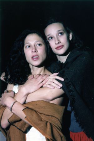 Jenn Suchanec as Manke and Andrea Studley as Rivkele, in "God of Vengeance" by Sholem Asch, 7 Stages Theatre, Atlanta Georgia, October 28 - November 22, 1988.