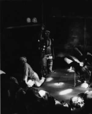 Scene from the 7 Stages Theatre's production of "Hair," Atlanta, Georgia, October 4 - November 18, 1984.