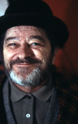 Del Hamilton in the 7 Stages Theatre's production of "Texts for Nothing," press photo, Atlanta, Georgia, March 31 - April 16, 2000.