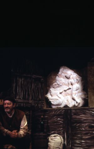 Del Hamilton in the 7 Stages Theatre's production of "Texts for Nothing," press photo, Atlanta, Georgia, March 31 - April 16, 2000.