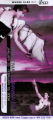 "Iphigenia Crash Land Falls on the Neon Shell That was Once Her Heart (A Rave-Fable)," by Caridad Svich, postcard announcing the performance at 7 Stages Theatre, Atlanta, Georgia, January 22 - February 15, 2004.