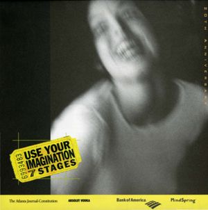 20th Anniversary Season, 1999-2000, brochure, advertising productions at 7 Stages Theatre, Atlanta, Georgia, 1999-2000. (1 leaf, folded to 6 pages)