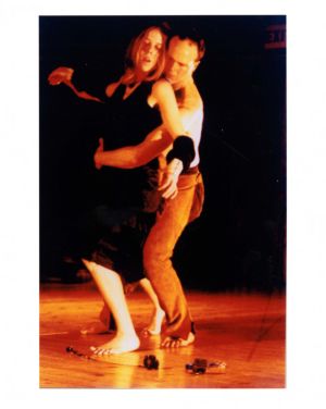 Scene from "Relentless," by Double Edge Theatre, 7 Stages Theatre, Atlanta, Georgia, October 25 - November 3, 2001.