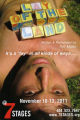 Tim Miller's "Lay of the Land," postcard for the performance at 7 Stages Theatre, Atlanta, Georgia, November 10 - 13, 2011.