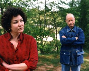 Photo of cast members from "Whispering to Horses," by Jo Carson, 7 Stages Theatre, Atlanta, Georgia, May 14 - June 15, 1997.