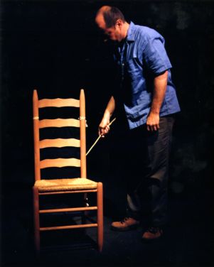 David Milford on stage in "Whispering to Horses," by Jo Carson, 7 Stages Theatre, Atlanta, Georgia, May 14 - June 15, 1997.
