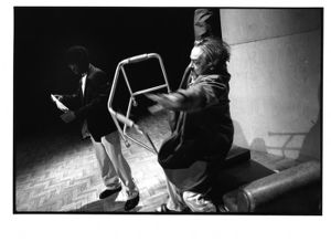 Scene from "Eternal Curse," presented by Onafhankelijk Toneel, adapted and directed by Gerrit Timmers from the novel by Manuel Puig, 7 Stages Theatre, Atlanta, Georgia, September 10 - October 5, 1997.
