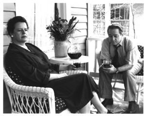 Faye Allen and Del Hamilton on stage in Arthur Miller's "All My Sons," directed by Joseph Chaikin and Anders Cato, 7 Stages Theatre, Atlanta, Georgia, March 12 - April 13, 1997.