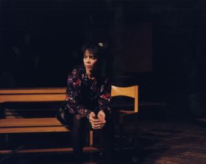 Elizabeth Ackermann in "Rosa de dos aromas," by Emilio Carballido, 7 Stages Theatre, Atlanta, Georgia, November 6 - 24, 1996.