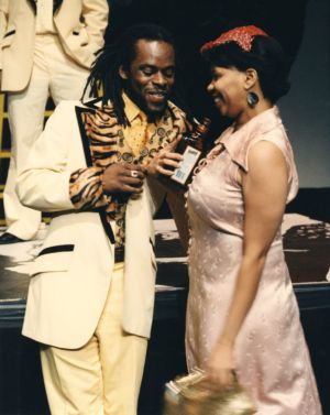 Scene from "In the Jungle of Cities" by Bertolt Brecht, at 7 Stages Theatre, Atlanta, Georgia, February 18, 1998.