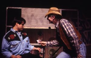 Scene from Bobby Don's "Blue Ridge Moonshine Flyer", 7 Stages Theatre, Atlanta, Georgia, February 20, 2003.