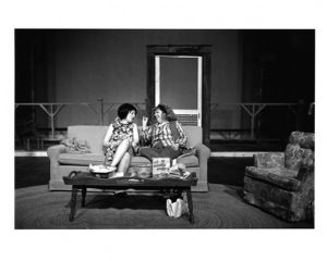 Brenda Bynum and Theresa O'Shea in Jim Grimsley's "Belle Ives," directed by Jim Peck, 7 Stages Theatre, Atlanta, Georgia, April 16 - May 12, 1991.