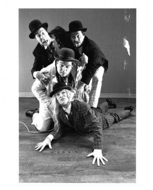 Cast of Samuel Beckett's "Waiting For Godot," directed by Joseph Chaikin, 7 Stages Theatre, Atlanta, Georgia, April 2 - May 3, 1992.