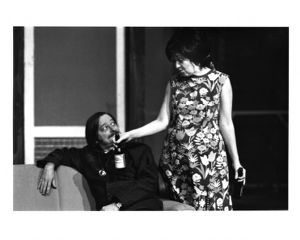 Del Hamilton and Brenda Bynum in Jim Grimsley's "Belle Ives," directed by Jim Peck, 7 Stages Theatre, Atlanta, Georgia, April 16 - May 12, 1991.