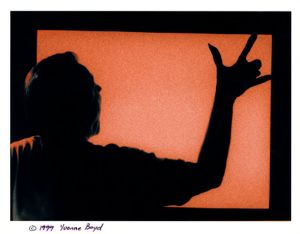 Scene from "Faust," by Johann Wolfgang von Goethe, directed by Matthew Causey, at 7 Stages Theatre, Atlanta, Georgia, September 17 - October 17, 1999.