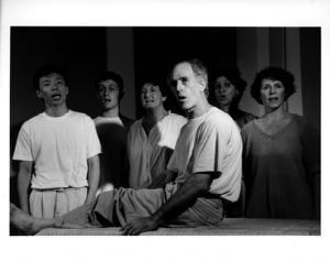 Scene from Susan Yankowitz's "1969 Terminal 1996," 7 Stages Theatre production in Atlanta, Georgia, October 16 - 27, 1996.