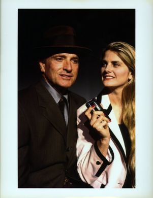 Kevin Dobson (Left) and Bonnie Comley (Right), publicity photo for "If It Was Easy," by Stewart F. Lane and Ward Morehouse III, directed by Stewart F. Lane, 7 Stages Theatre, Atlanta, Georgia, July 20 - August 6, 2000.