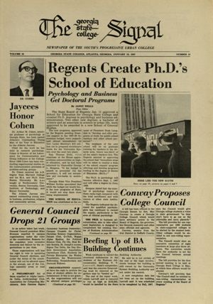 Georgia State College Signal, 1967-01-19