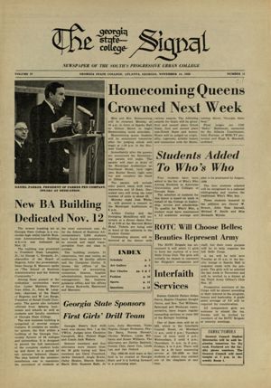 Georgia State College Signal, 1968-11-14