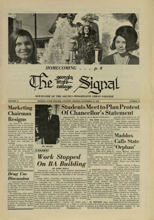 Georgia State College Signal, 1966-11-23