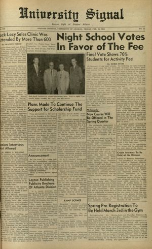 University Signal, 1954-02-26